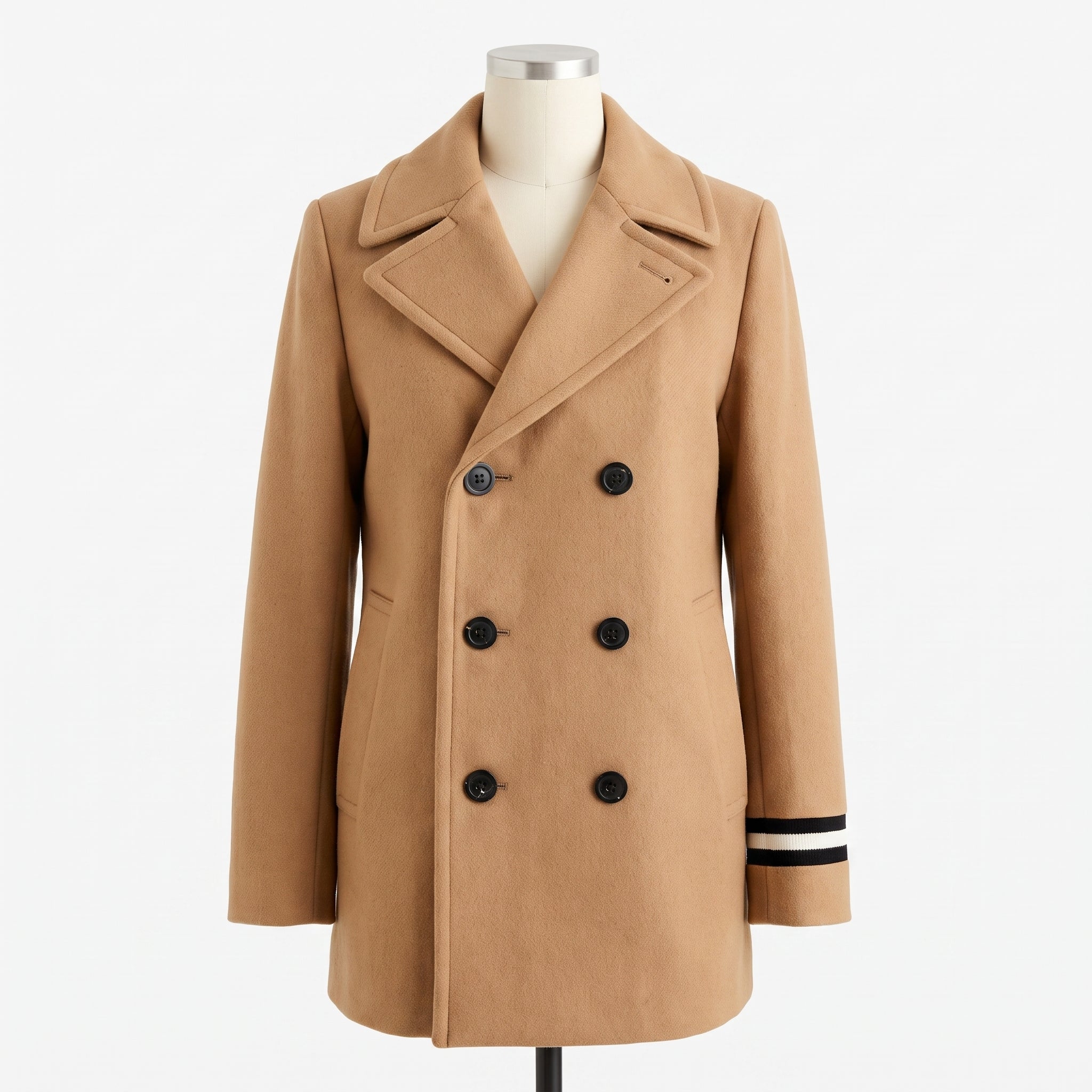 Cropped Trench Coat With Wide Lapels - studio