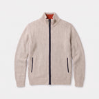Men's Zip Up Sweater with Supportive Fitted Silhouette and Zip-Front - studio