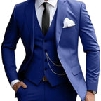 NOVA |  Men's Tailored Fit Single Breasted Two-buttons 3 Pieces Wedding Suits Regular price