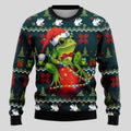 Men's Christmas Sweater with Knit Polar Bear and Crew Neck - Image 1