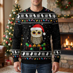 Men's Christmas Sweater with Knit Polar Bear and Crew Neck - Image 7