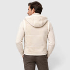 Men's Faux Fur-Lined Hooded Vest Thickened Windproof Gilet - Image 5
