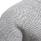 Men's Half Zip Sweater with Classic Knitted Pullover and Cuffs - Image 7