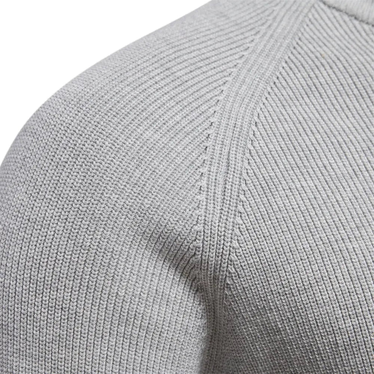 Men's Half Zip Sweater with Classic Knitted Pullover and Cuffs - Image 7