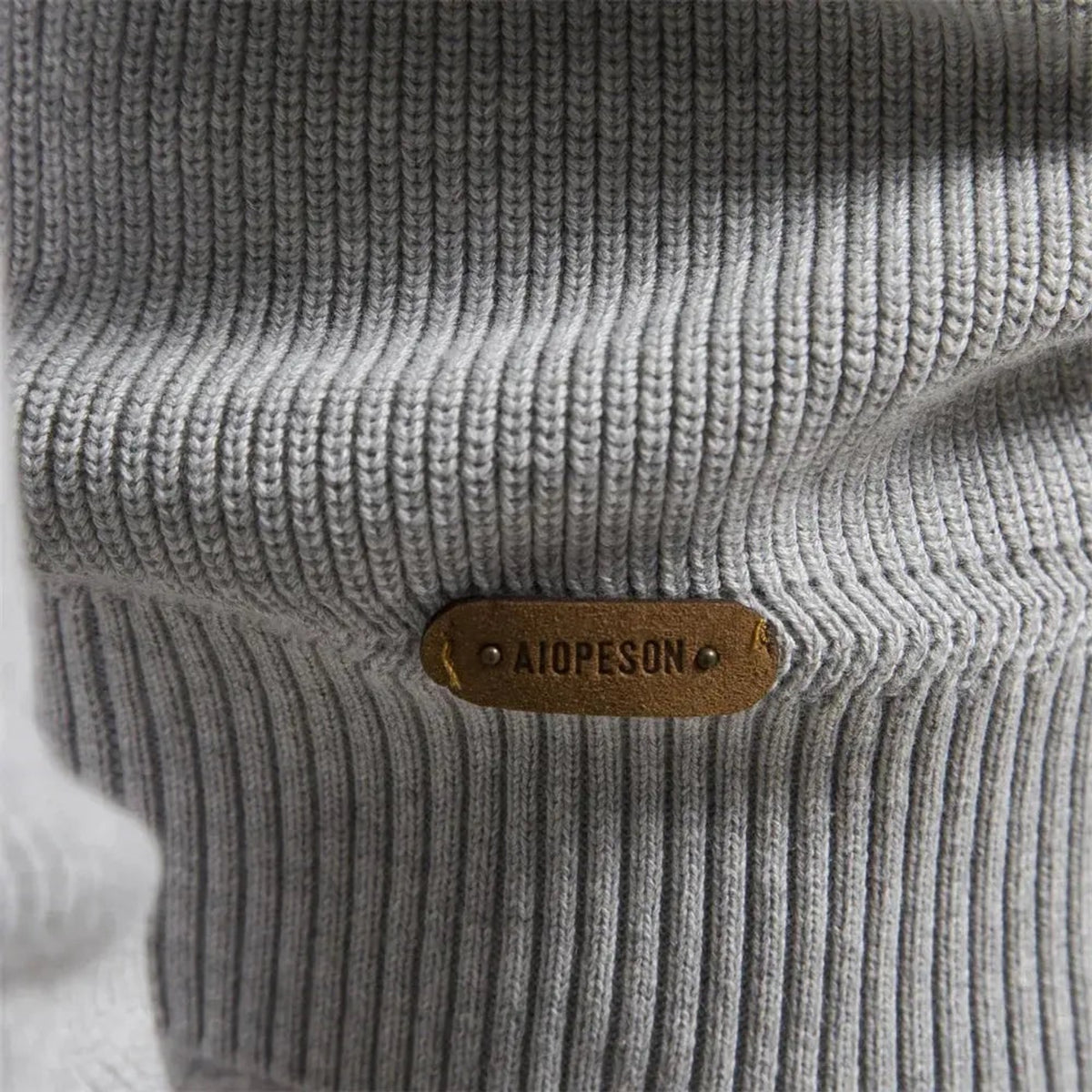 Men's Half Zip Sweater with Classic Knitted Pullover and Cuffs - Image 8