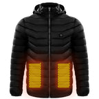 Men's Heated Puffer Jacket With Electric Heating And Hood - Image 5