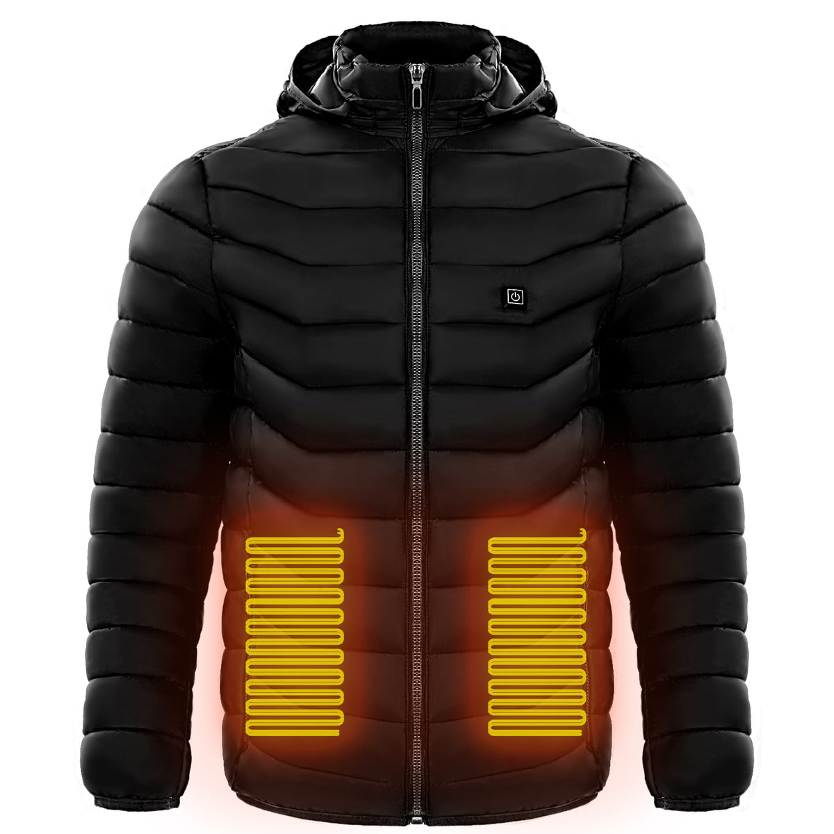 Men's Heated Puffer Jacket With Electric Heating And Hood - Image 5