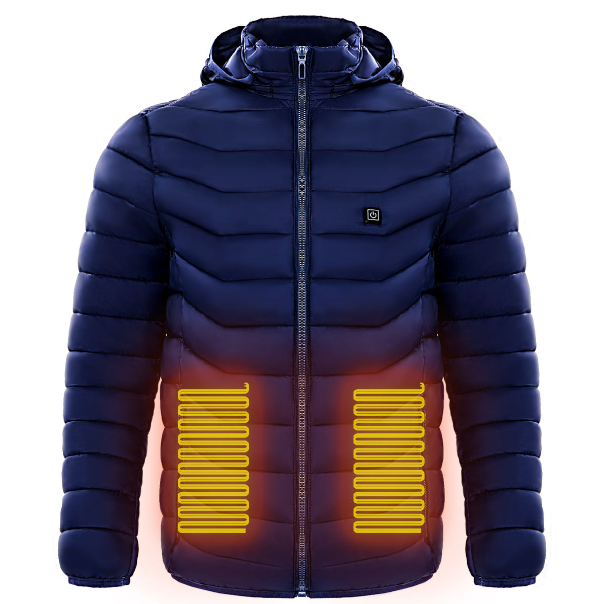 Men's Heated Puffer Jacket With Electric Heating And Hood - Image 6