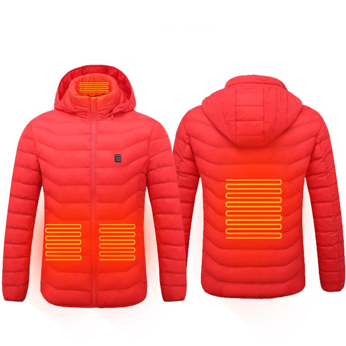 Men's Heated Puffer Jacket With Electric Heating And Hood - Image 8