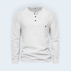 Men's Henley Shirt with Relaxed Fit and Button-Front - Image 13