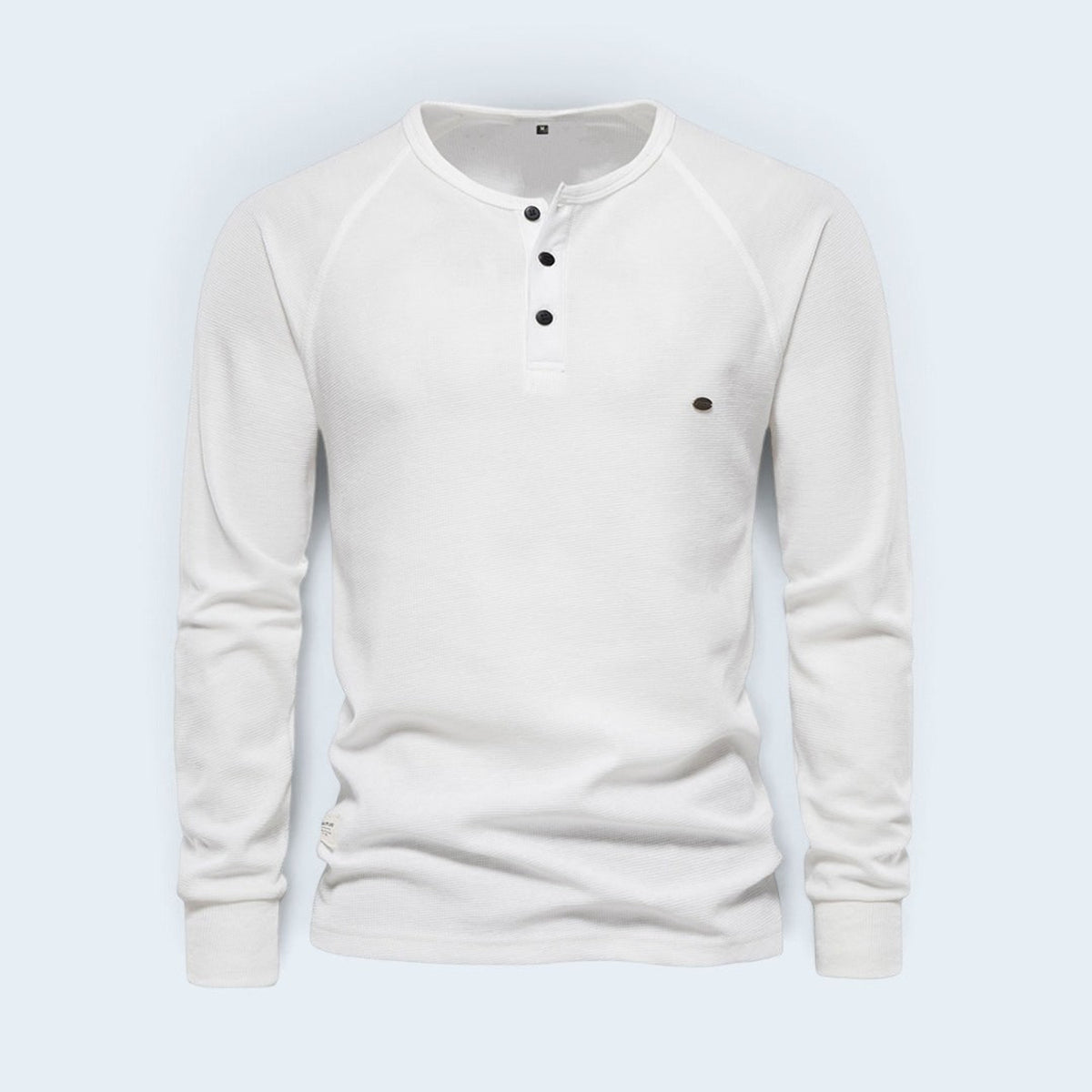 Men's Henley Shirt with Relaxed Fit and Button-Front - Image 13