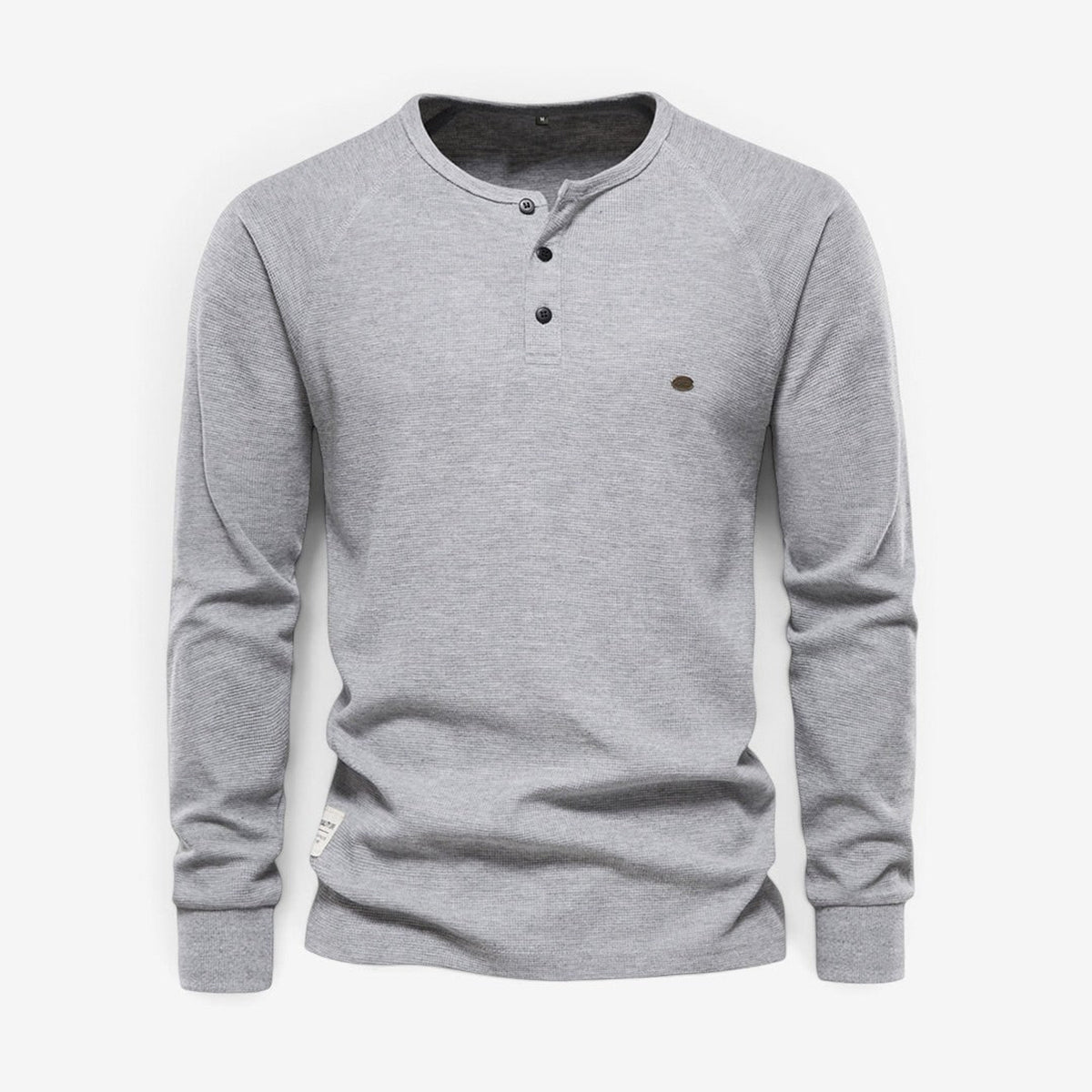Men's Henley Shirt with Relaxed Fit and Button-Front - Image 7