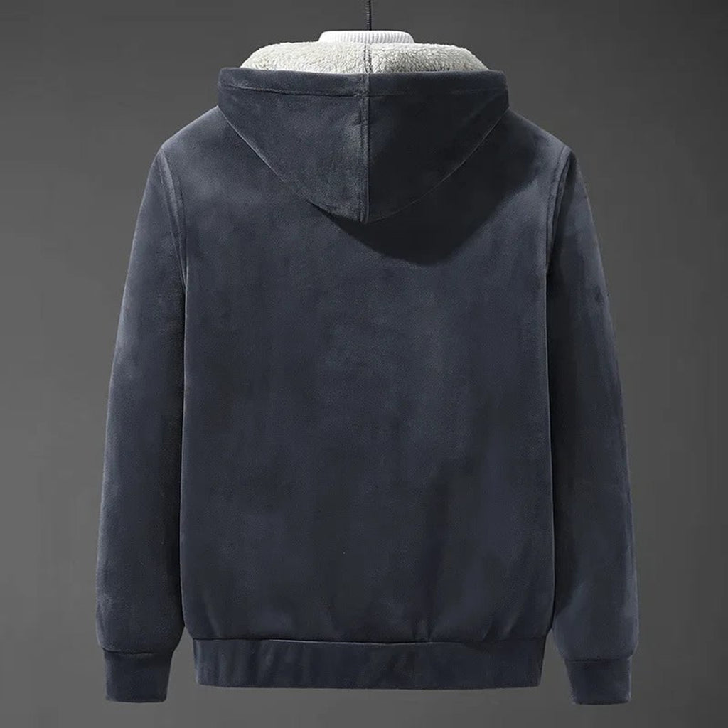 Men's Hooded Jacket with Adjustable Hood and Lining - Image 5