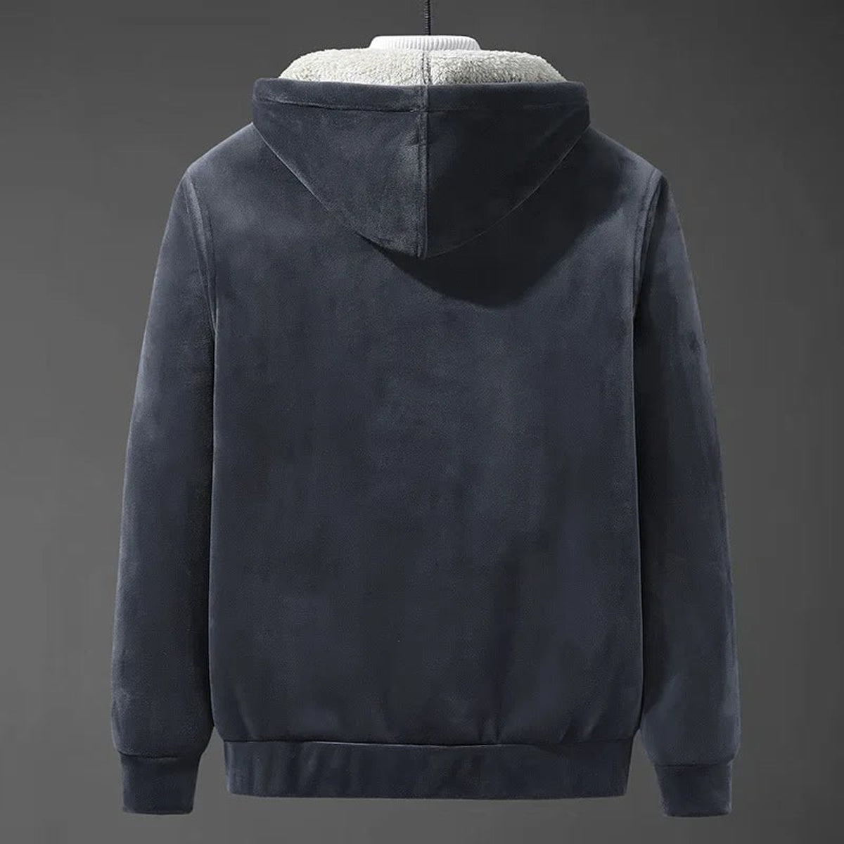 Men's Hooded Jacket with Adjustable Hood and Lining - Image 5