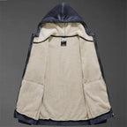 Men's Hooded Jacket with Adjustable Hood and Lining - Image 6