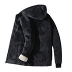 Men's Hooded Jacket with Adjustable Hood and Lining - Image 7