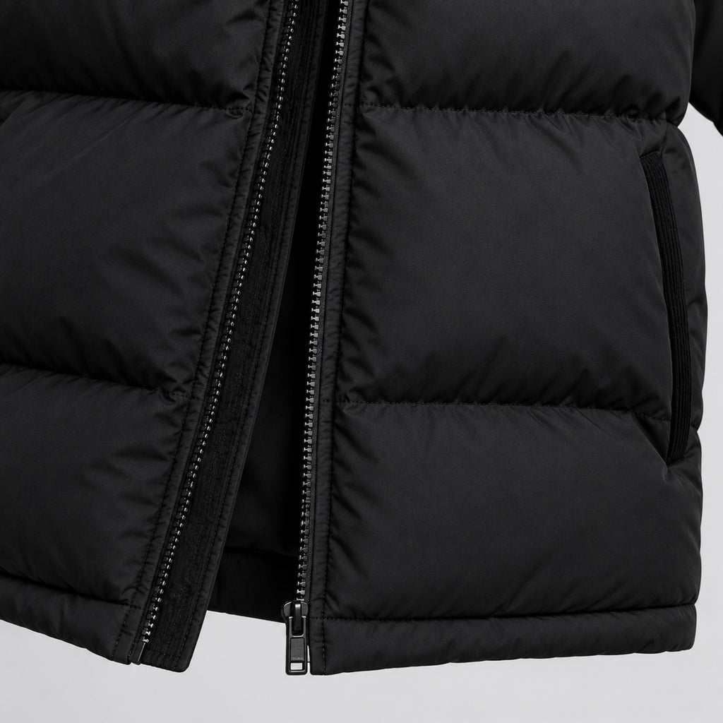 Men's Hooded Puffer Jacket with Padded Oversized Fit and Hood - Image 4