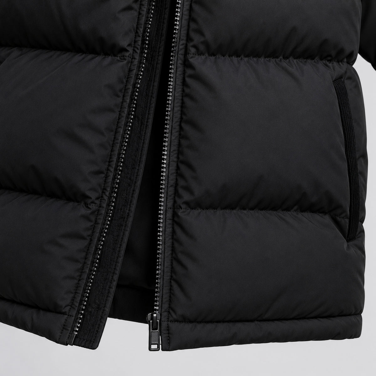 Men's Hooded Puffer Jacket with Padded Oversized Fit and Hood - Image 4