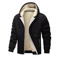 Men's Hooded Sweatshirt with Sherpa Lined Heavyweight and Zip-Front - Image 2