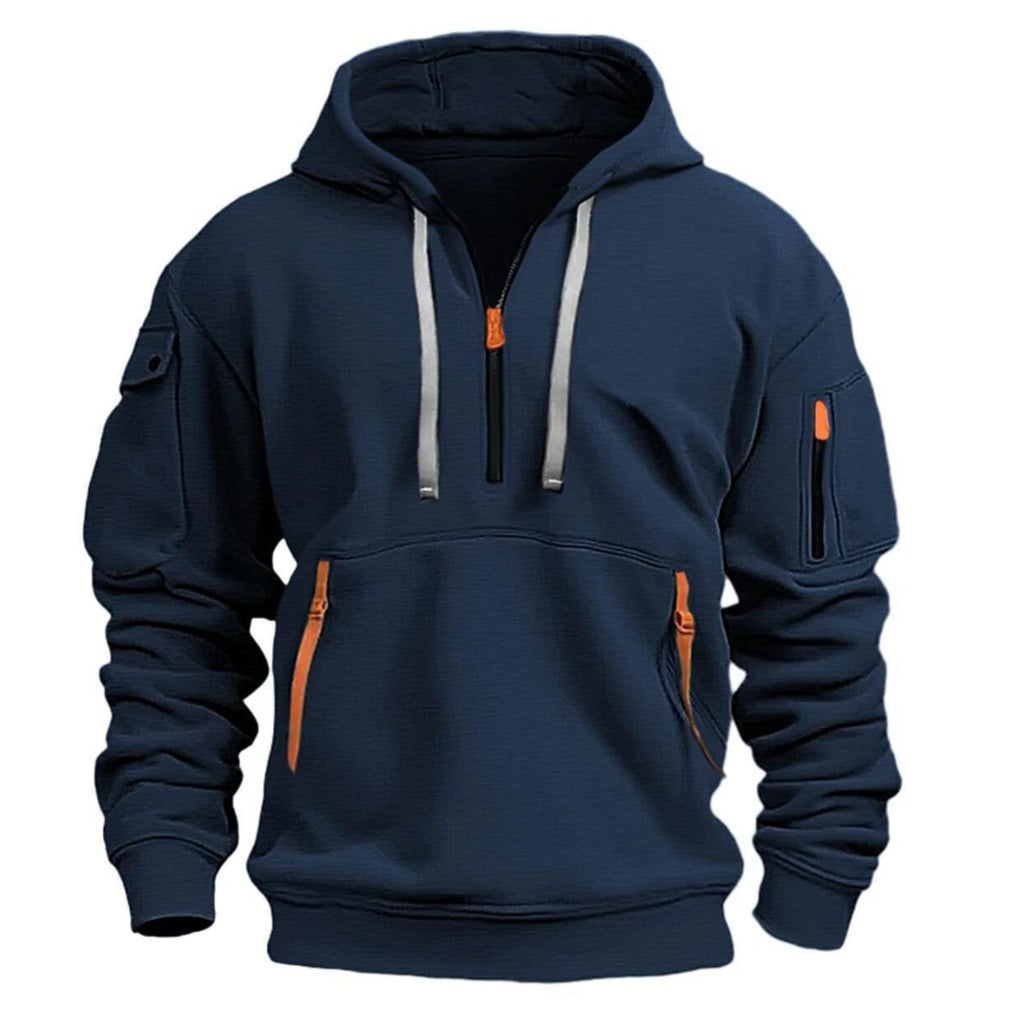 Men's Hoodie with Relaxed Fit and Pockets - Image 1