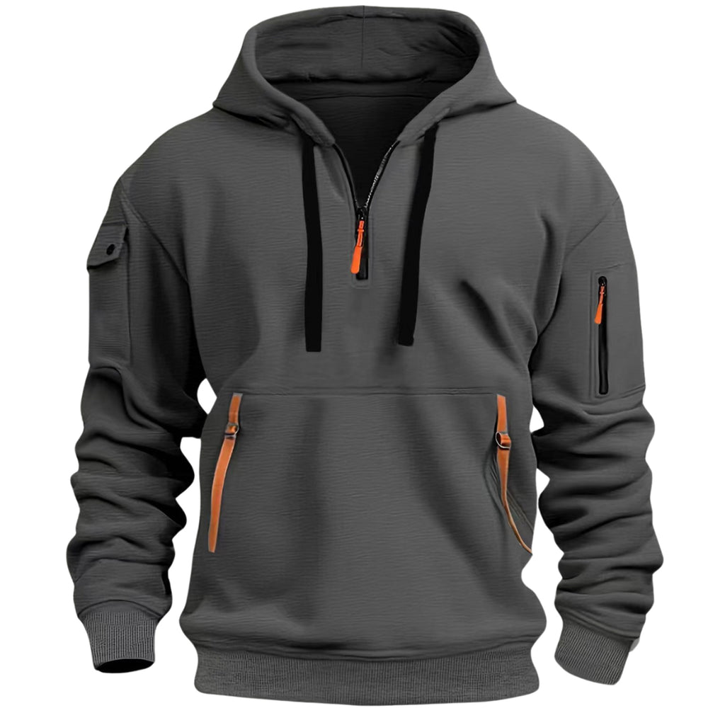 Men's Hoodie with Relaxed Fit and Pockets - Image 5