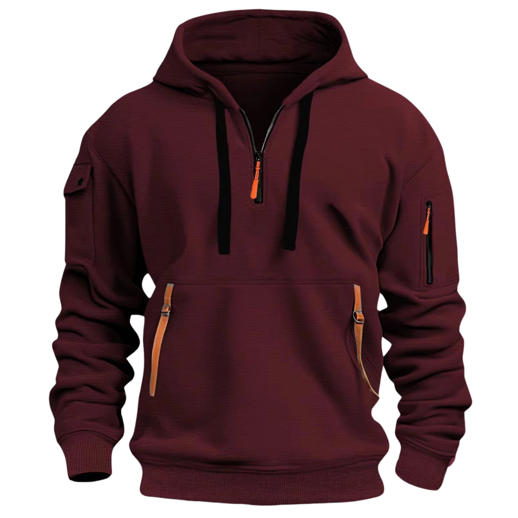 Men's Hoodie with Relaxed Fit and Pockets - Image 6