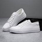 Men's Leather Sneakers with Genuine Fit and Lace-Up - Image 14