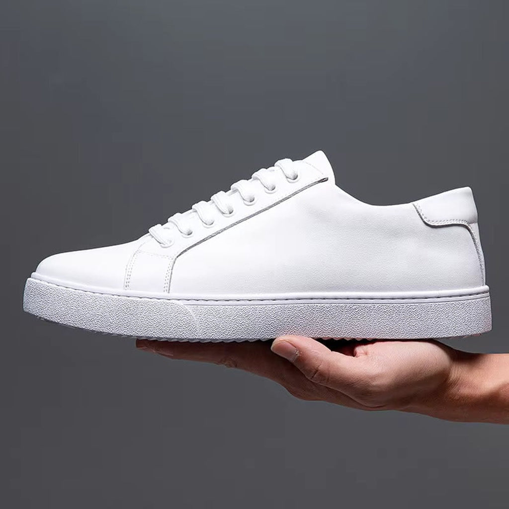 Men's Leather Sneakers with Genuine Fit and Lace-Up - Image 15