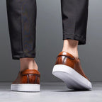 Men's Leather Sneakers with Genuine Fit and Lace-Up - Image 5