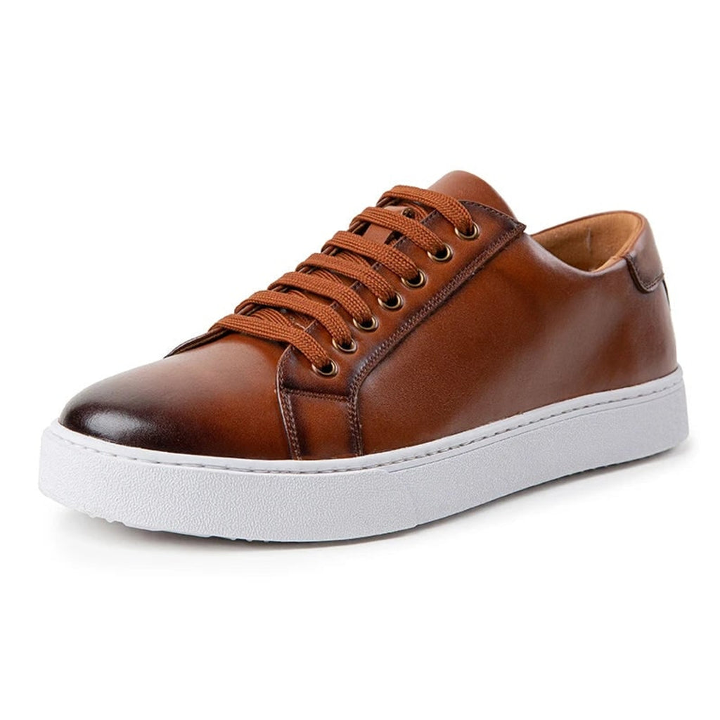 Men's Leather Sneakers with Genuine Fit and Lace-Up - Image 7