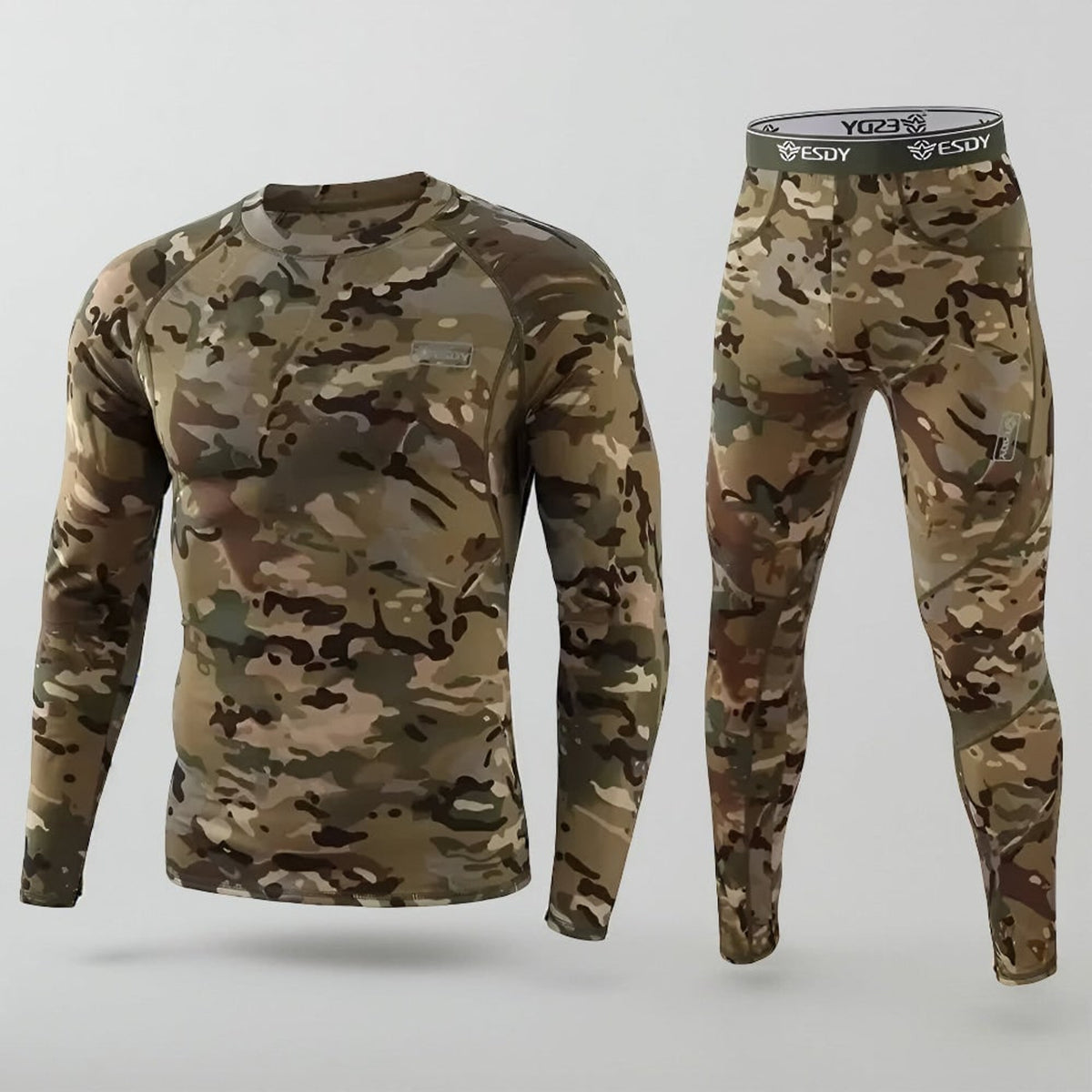 Men's Long Johns Set with Moisture Control Base and Top - Image 5