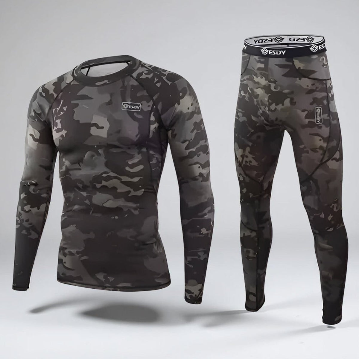 Men's Long Johns Set with Moisture Control Base and Top - Image 6