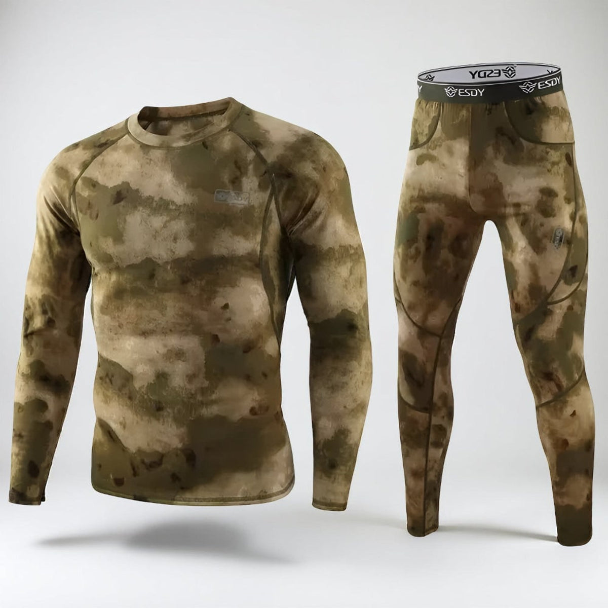 Men's Long Johns Set with Moisture Control Base and Top - Image 8