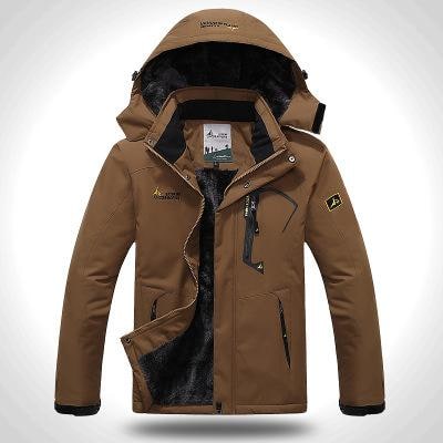 Men's Outdoor Jacket with Thermal Lining and Waterproof Shell - Image 1