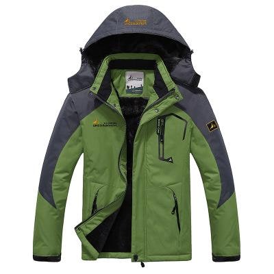Men's Outdoor Jacket with Thermal Lining and Waterproof Shell - Image 2