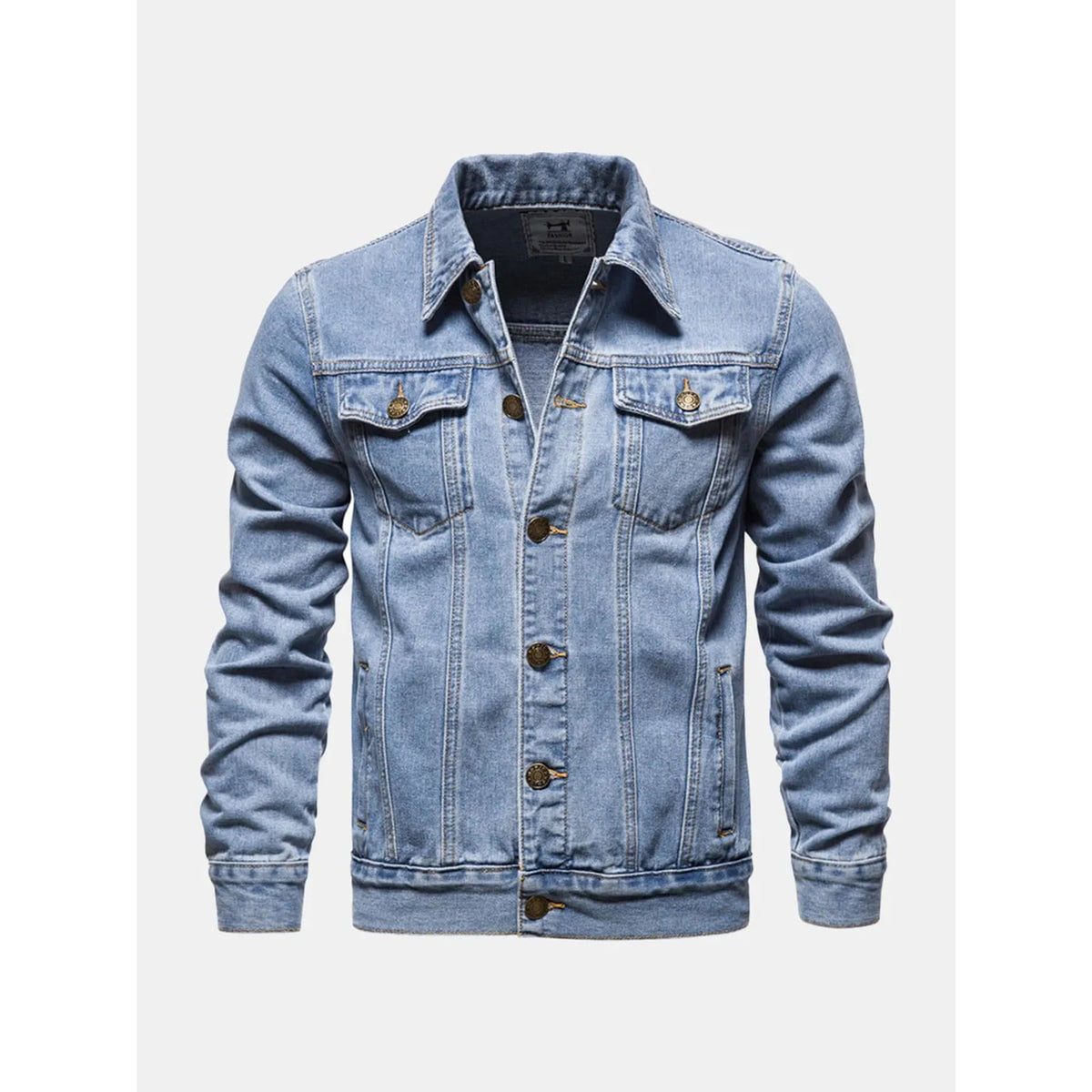 Men's Outerwear with Relaxed Jacket and Button Front - Image 1