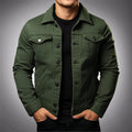 Men's Outerwear with Relaxed Jacket and Button-Front - Image 1