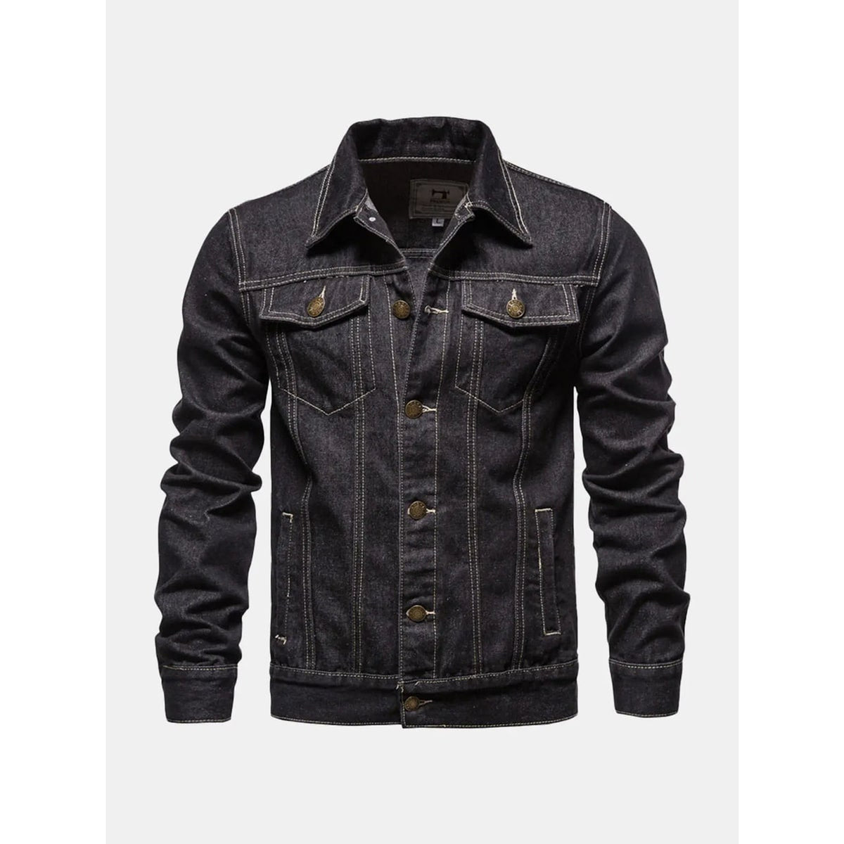 Men's Outerwear with Relaxed Jacket and Button Front - Image 2