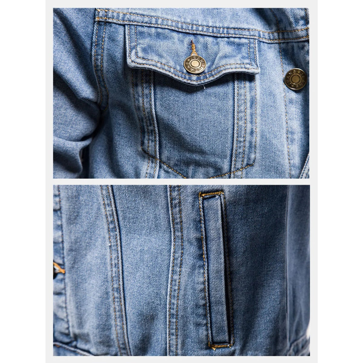 Men's Outerwear with Relaxed Jacket and Button Front - Image 4
