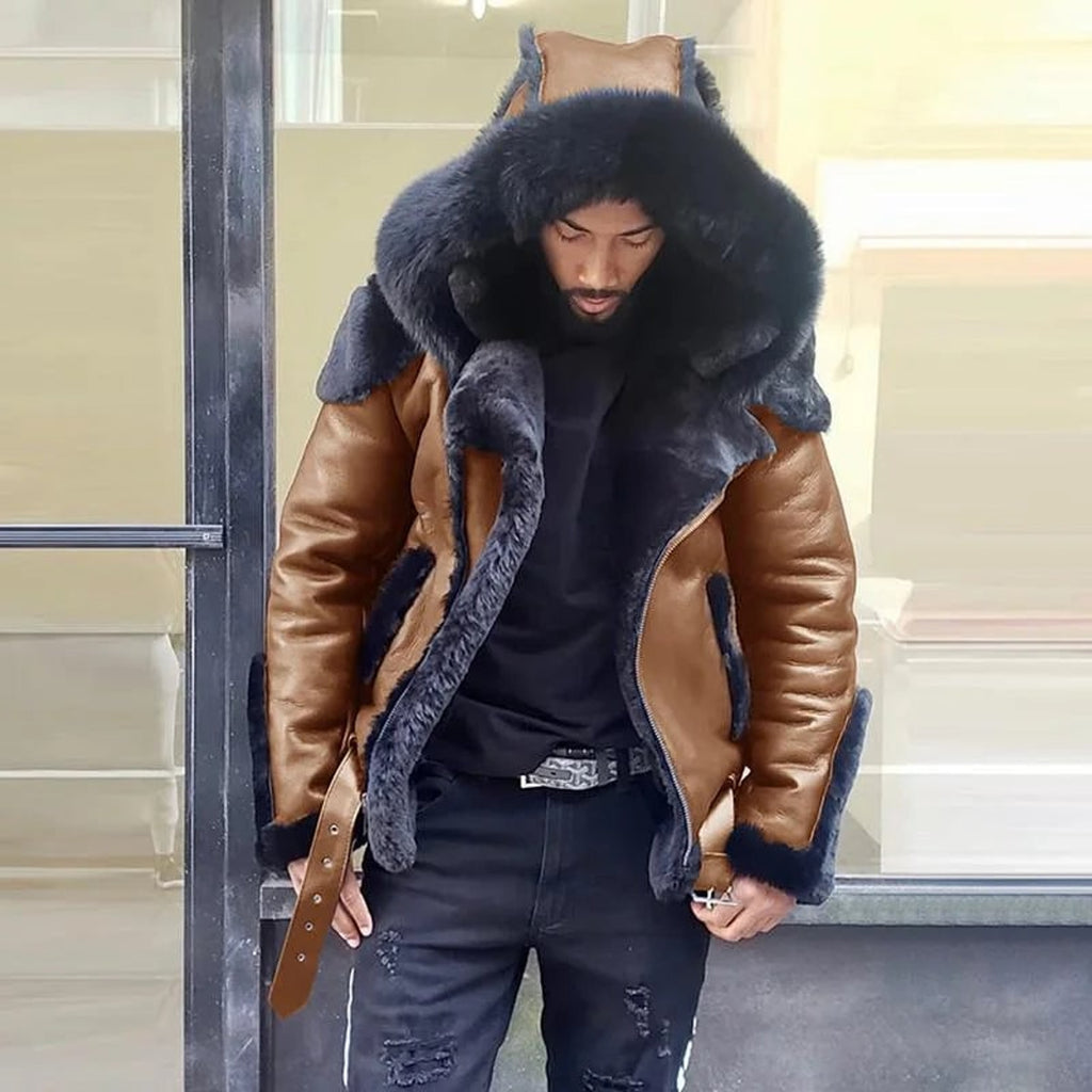 Men's Outerwear with Relaxed Jacket and Hood - Image 5