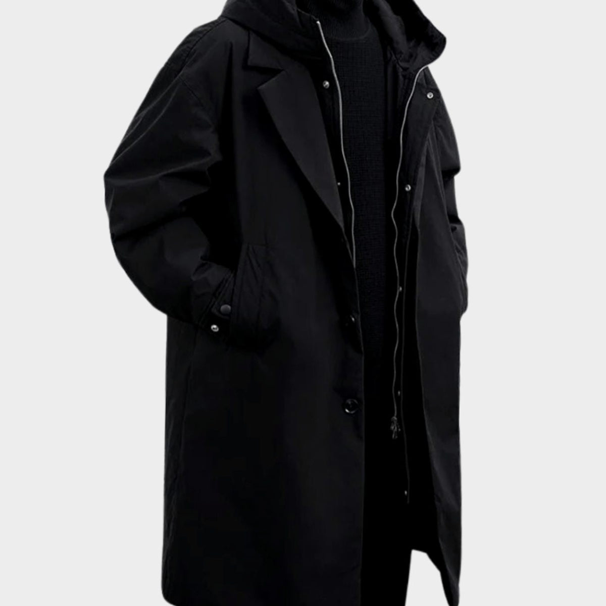 Men's Outerwear with Relaxed Waterproof Jacket and Oversized Fit - Image 2