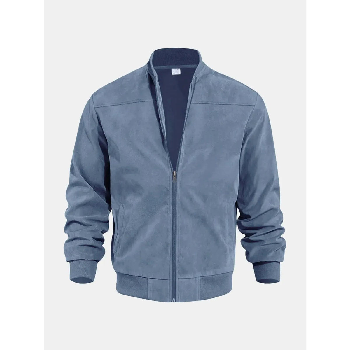 Men's Outerwear with Streamlined Bomber Jacket and Ribbed Cuffs - Image 8