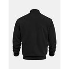 Men's Outerwear with Streamlined Bomber Jacket and Ribbed Cuffs - Image 10