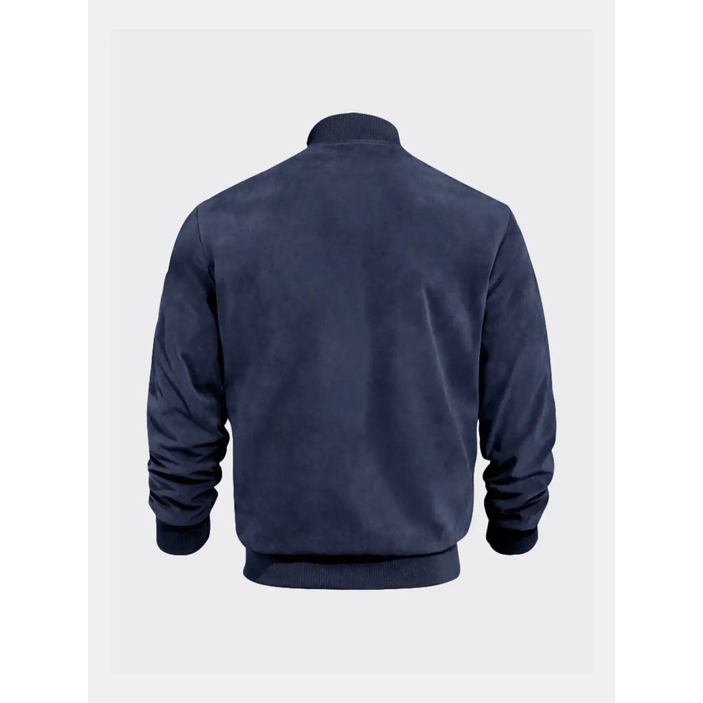 Men's Outerwear with Streamlined Bomber Jacket and Ribbed Cuffs - Image 11