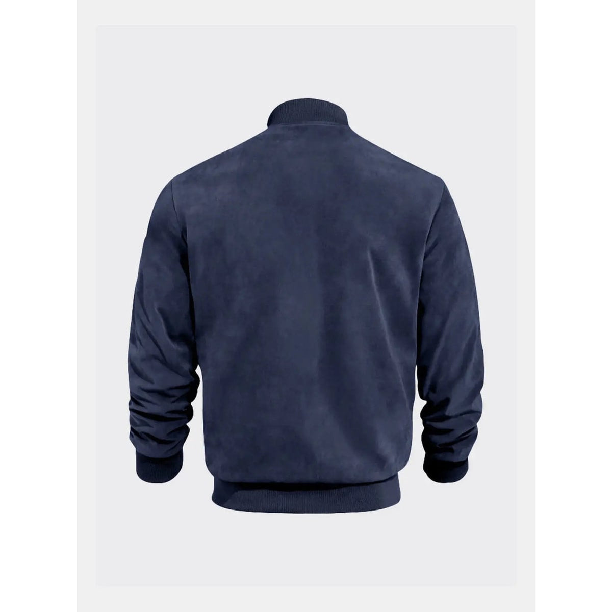Men's Outerwear with Streamlined Bomber Jacket and Ribbed Cuffs - Image 11
