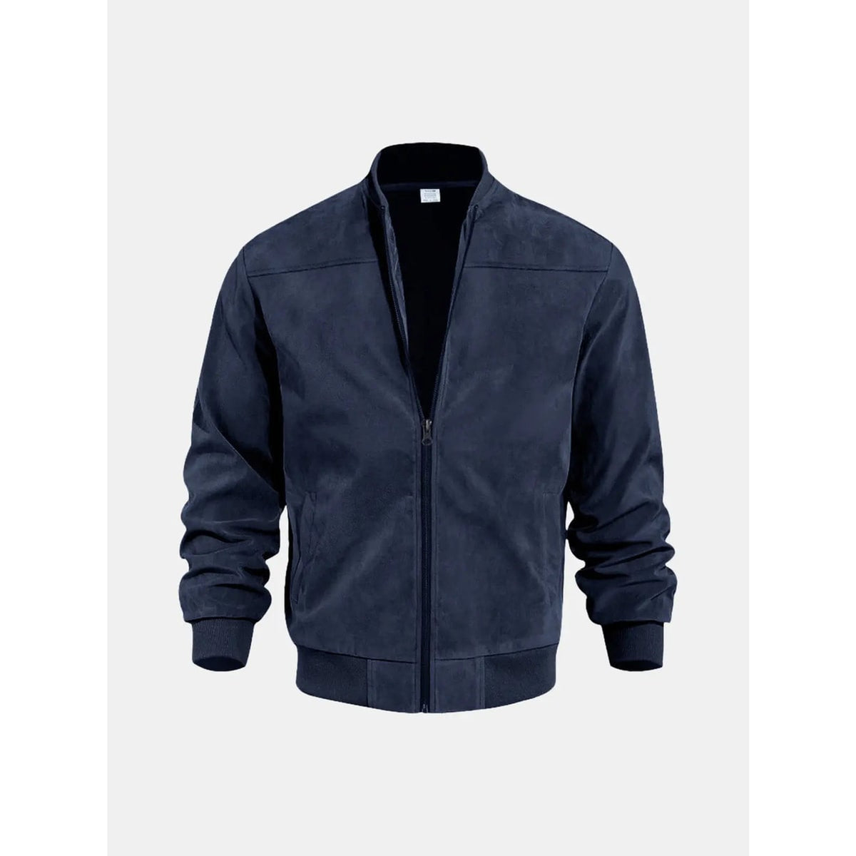 Men's Outerwear with Streamlined Bomber Jacket and Ribbed Cuffs - Image 7