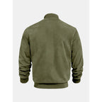 Men's Outerwear with Streamlined Bomber Jacket and Ribbed Cuffs - Image 4