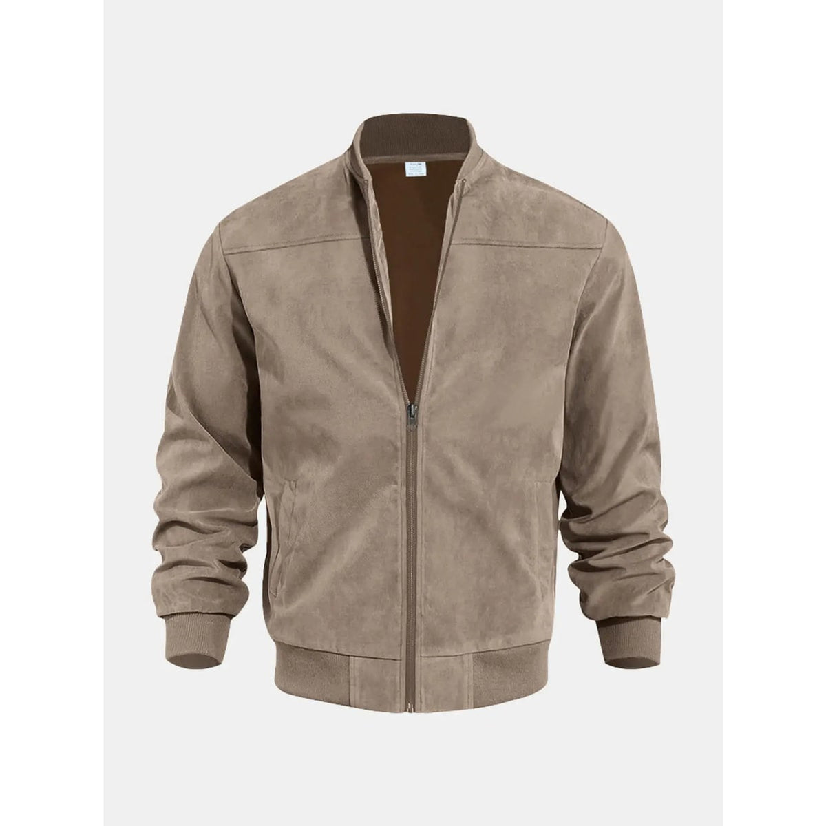 Men's Outerwear with Streamlined Bomber Jacket and Ribbed Cuffs - Image 5