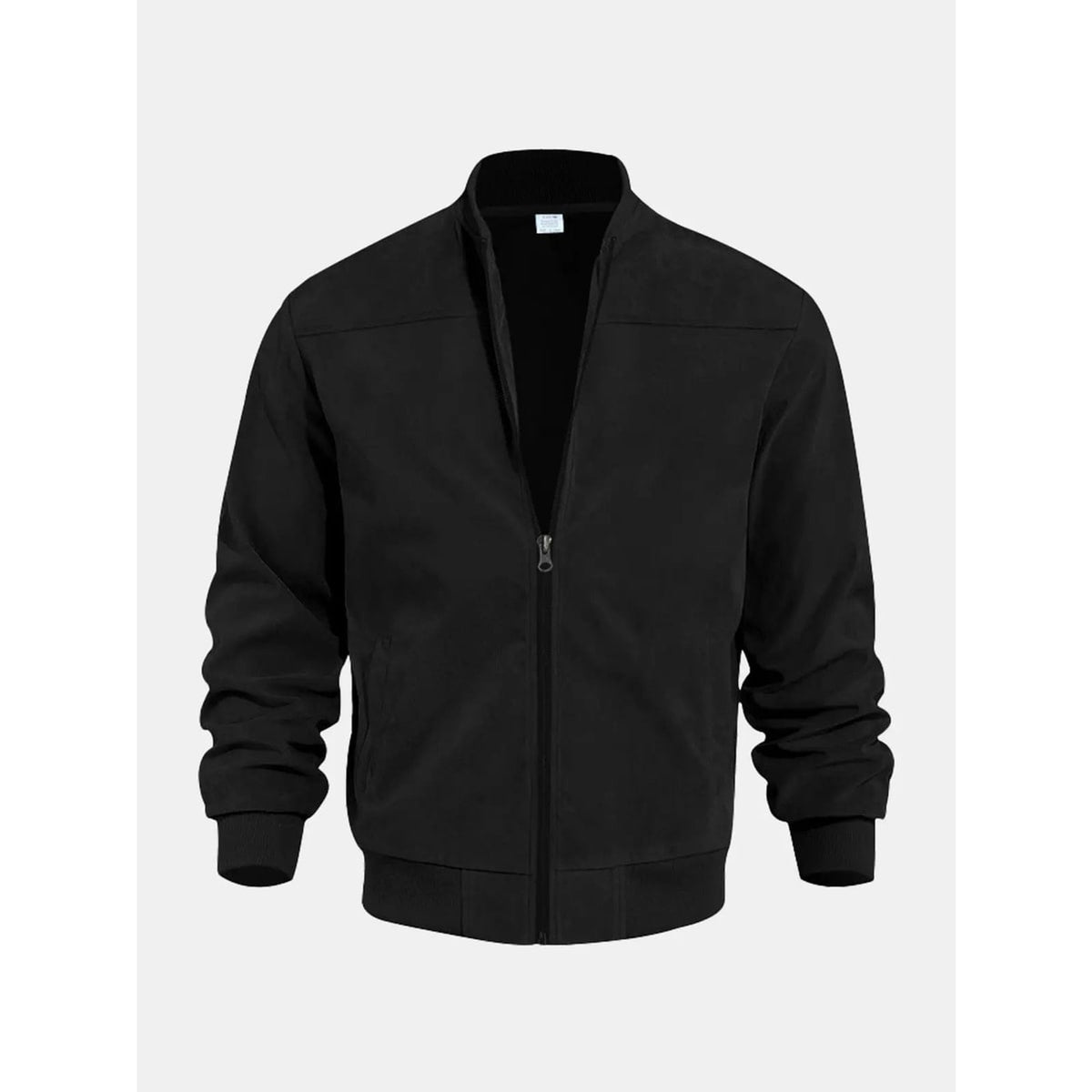 Men's Outerwear with Streamlined Bomber Jacket and Ribbed Cuffs - Image 6