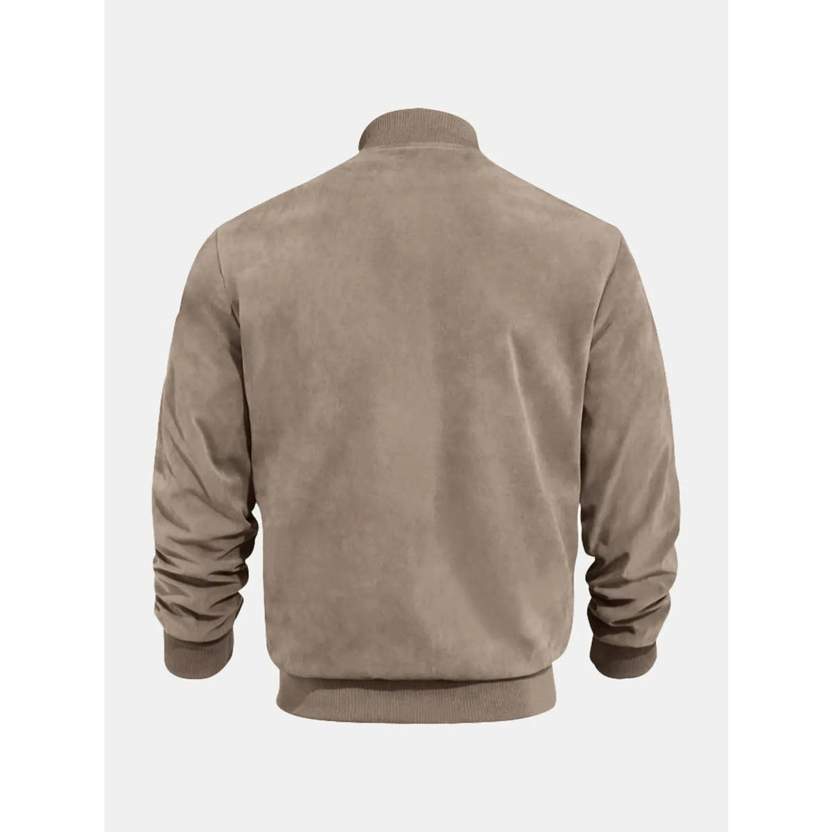Men's Outerwear with Streamlined Bomber Jacket and Ribbed Cuffs - Image 9